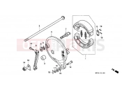 HONDA CB500R CB500 1994 F-11 REAR BRAKE PANEL