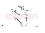 HONDA CB500S2 CB500S 2002 E-3 CAMSHAFT / VALVE