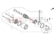 HONDA CB500S2 CB500S 2002 E-11 STARTER ENGINE