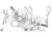 HONDA CB500S2 CB500S 2002 F-3 HANDLE LEVER / SWITCH / CABLE