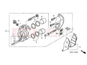HONDA CB500S2 CB500S 2002 F-9 FRONT BRAKE CALIPER