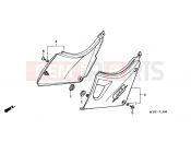 HONDA CB500S2 CB500S 2002 F-16 SIDE COVER