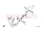 HONDA CB500S2 CB500S 2002 F-19 EXHAUST DRUM