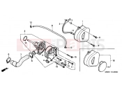 HONDA CB600FX CB600F Hornet 1999 E-10 WATER PUMP