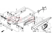 HONDA CB600FX CB600F Hornet 1999 F-22 SWING ARM