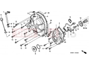 HONDA CB600F22 CB600S 2002 E-5 CLUTCH COVER