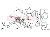 HONDA CB600F22 CB600S 2002 E-10 WATER PUMP