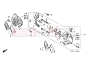 HONDA CB600F22 CB600S 2002 F-9 FRONT BRAKE CALIPER