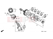 HONDA CB600F4 Hornet 2004 E-14 CRANKSHAFT / PISTON