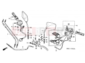 HONDA CB600F4 Hornet 2004 F-3-2 HANDLE ARM / SWITCH / CABLE (CB600F3 / 4/5/6)
