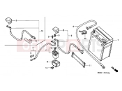 HONDA CB600F4 Hornet 2004 F-27 BATTERY