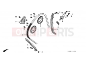 HONDA CB600FW Hornet 1998 E-4 TIMING CHAIN ​​/ TENSIONER