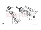 HONDA CB600FW Hornet 1998 E-14 CRANKSHAFT / PISTON