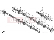 HONDA CB600FW Hornet 1998 E-15 TRANSMISSION