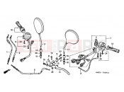 HONDA CB600FW Hornet 1998 F-3 HANDLE LEVER / SWITCH / CABLE (1)