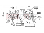 HONDA CB600FW Hornet 1998 F-32 WARNING LABEL (1)