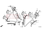HONDA VTR2509 VTR 2009 E-4 TIMING CHAIN ​​/ TENSIONER