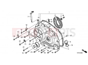 HONDA VTR2509 VTR 2009 E-5 RIGHT CRANKSHAFT COVER