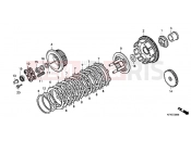 HONDA VTR2509 VTR 2009 E-6 CLUTCH