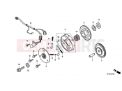 HONDA VTR2509 VTR 2009 E-7 PULSE GENERATOR / STARTINGCLUTCH