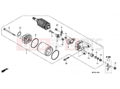 HONDA VTR2509 VTR 2009 E-10 STARTER ENGINE