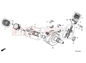 HONDA VTR2509 VTR 2009 E-13 CRANKSHAFT / PISTON