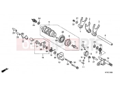 HONDA VTR2509 VTR 2009 E-15 TRANSMISSION DRUM