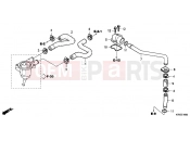 HONDA VTR2509 VTR 2009 E-16 WATER PIPE