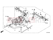 HONDA VTR2509 VTR 2009 E-18 THROTTLE HOUSING