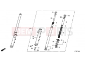 HONDA VTR2509 VTR 2009 F-8 FRONT FORK