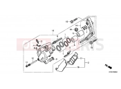 HONDA VTR2509 VTR 2009 F-9 FRONT BRAKE CALIPER