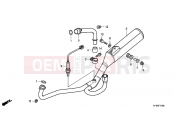 HONDA VTR2509 VTR 2009 F-17 EXHAUST DRUM