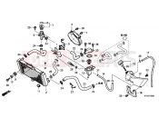 HONDA VTR2509 VTR 2009 F-30 RADIATOR