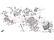 HONDA VT750DC2 Black Widow 2002 E-2 FRONT CYLINDER HEAD