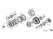 HONDA VT750DC2 Black Widow 2002 E-7 CLUTCH