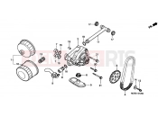 HONDA VT750DC2 Black Widow 2002 E-12 OIL FILTER / OIL PUMP