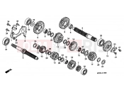 HONDA VT750DC2 Black Widow 2002 E-15 TRANSMISSION