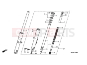 HONDA VT750DC2 Black Widow 2002 F-8 FRONT FORK