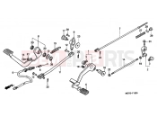 HONDA VT750DC2 Black Widow 2002 F-18 PEDAL