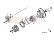 HONDA CB1000FR CB1000 1994 E-7 CLUTCH