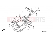 HONDA CB1000FR CB1000 1994 F-19 EXHAUST DRUM