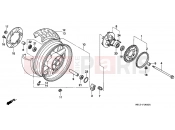 HONDA CB1000FT CB1000 1996 F-14 REAR WHEEL