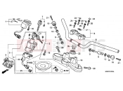 HONDA CB1000R9 CB1000R 2009 F-7 STEERING BAR PIPE / UPPER BRIDGE