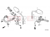 HONDA CB1000RA CB1000R 2010 F-3 SWITCH / CABLE / MIRROR