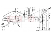 HONDA CB1000RA CB1000R 2010 F-13 REAR BRAKE MASTERCYLINDER