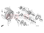 HONDA CB1000RA CB1000R 2010 F-15 REAR WHEEL