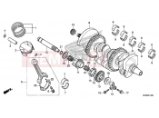 HONDA CB1000RAF CB1000R 2015 E-14 CRANKSHAFT / PISTON