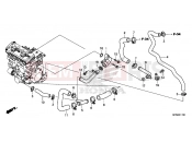 HONDA CB1000RAF CB1000R 2015 E-17 WATER PIPE