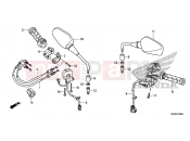 HONDA CB1000RAF CB1000R 2015 F-3 SWITCH / CABLE / MIRROR