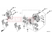 HONDA CB1000RF CB1000R 2015 F-11 FRONT BRAKE CALIPER (CB1000R)